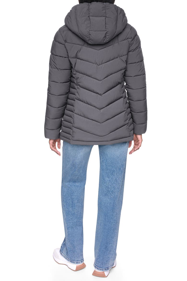Packable Water Resistant Puffer Jacket, Alternate, color, TITAN