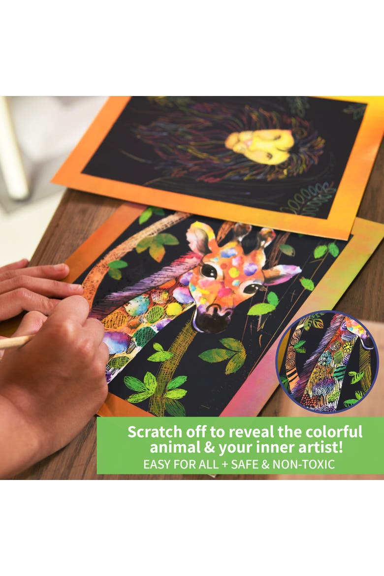Scratch Art-Animal Power, Alternate, color, No Color