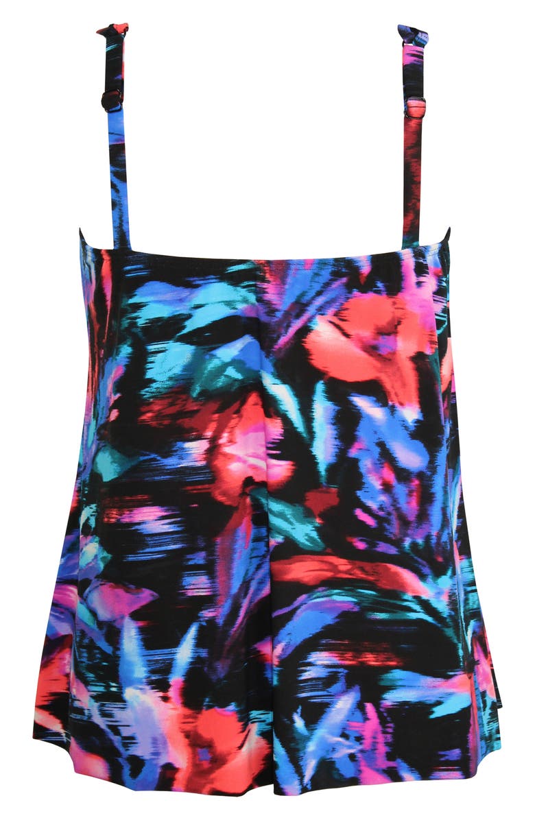 Miraclesuit<sup>®</sup> Fuego Flora Mirage Tankini Swim Top, Alternate, color, 
