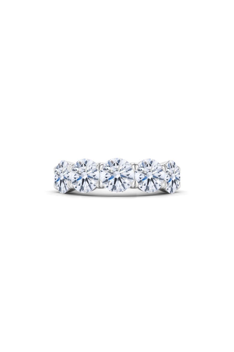 5-Stone Lab Created Diamond Anniversary Ring, Alternate, color, WHITE GOLD