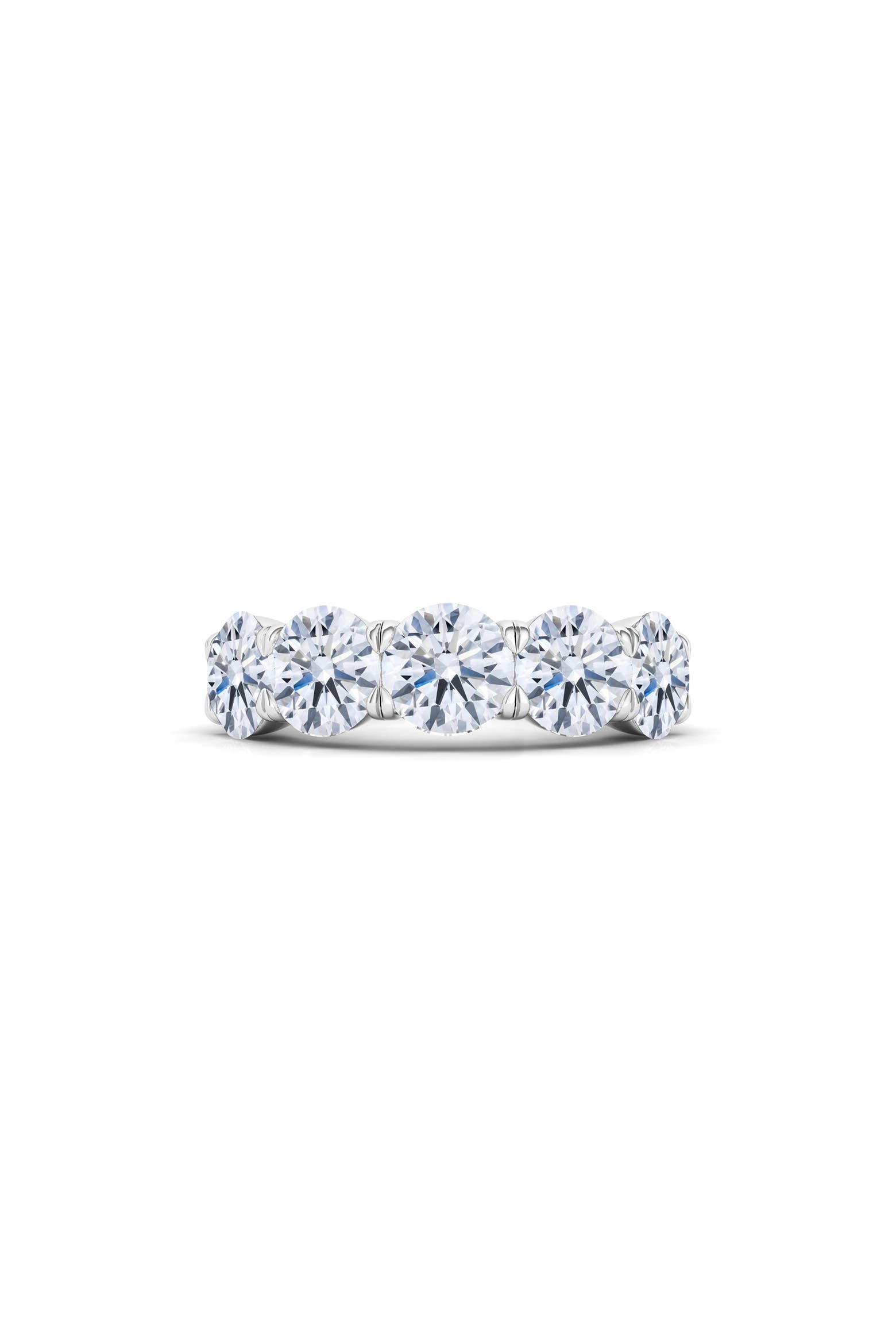 HauteCarat 5-Stone Lab Created Diamond Anniversary Ring (Women) | Nordstrom