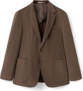 MANGO Slim Fit Stretch Cotton Blazer