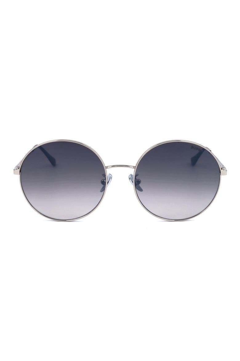 51mm Round Sunglasses, Main, color, SILVER