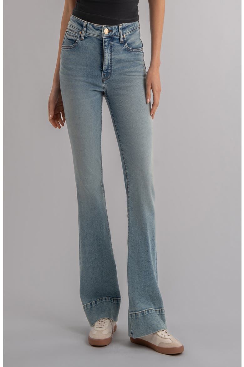 Stella Fab Ab High Waist Flare Jeans, Main, color, CURIOSITY