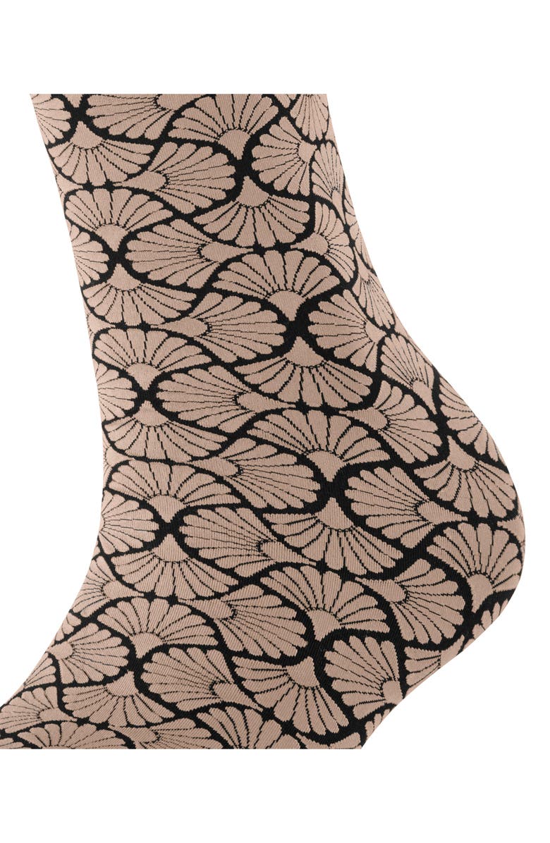 Falke Flair Epoque Crew Socks, Alternate, color, Walnut