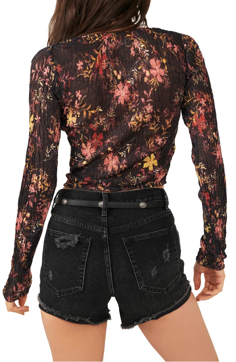 Free People Angelina Floral Print Long Sleeve Top, Alternate, color,