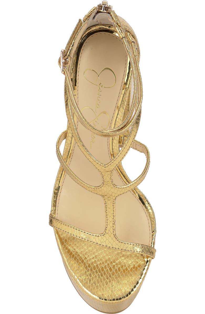 Jessica Simpson Aamina Platform Sandal, Alternate, color, Gold
