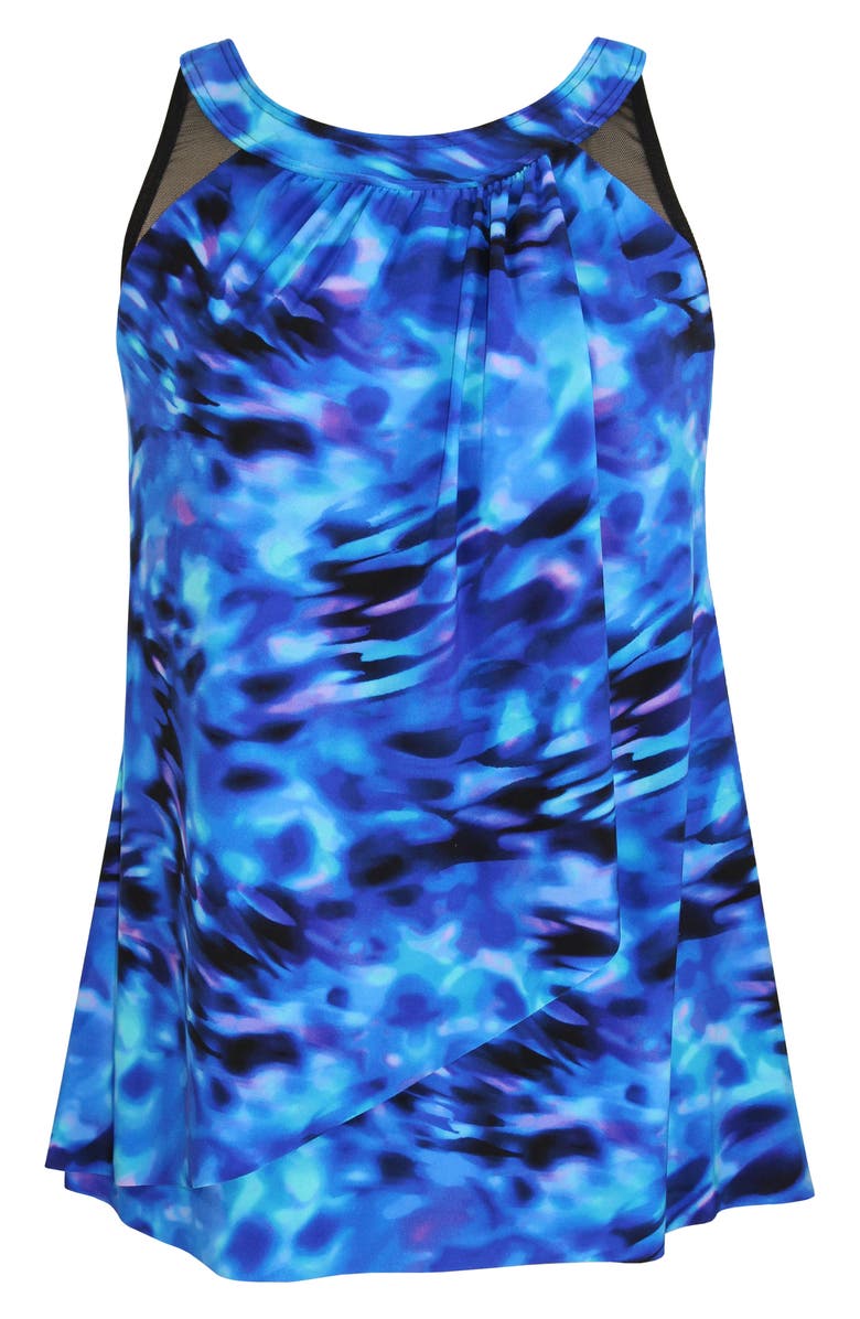 Miraclesuit<sup>®</sup> Cloud Leopard Ursula Underwire Tankini Top, Alternate, color, 