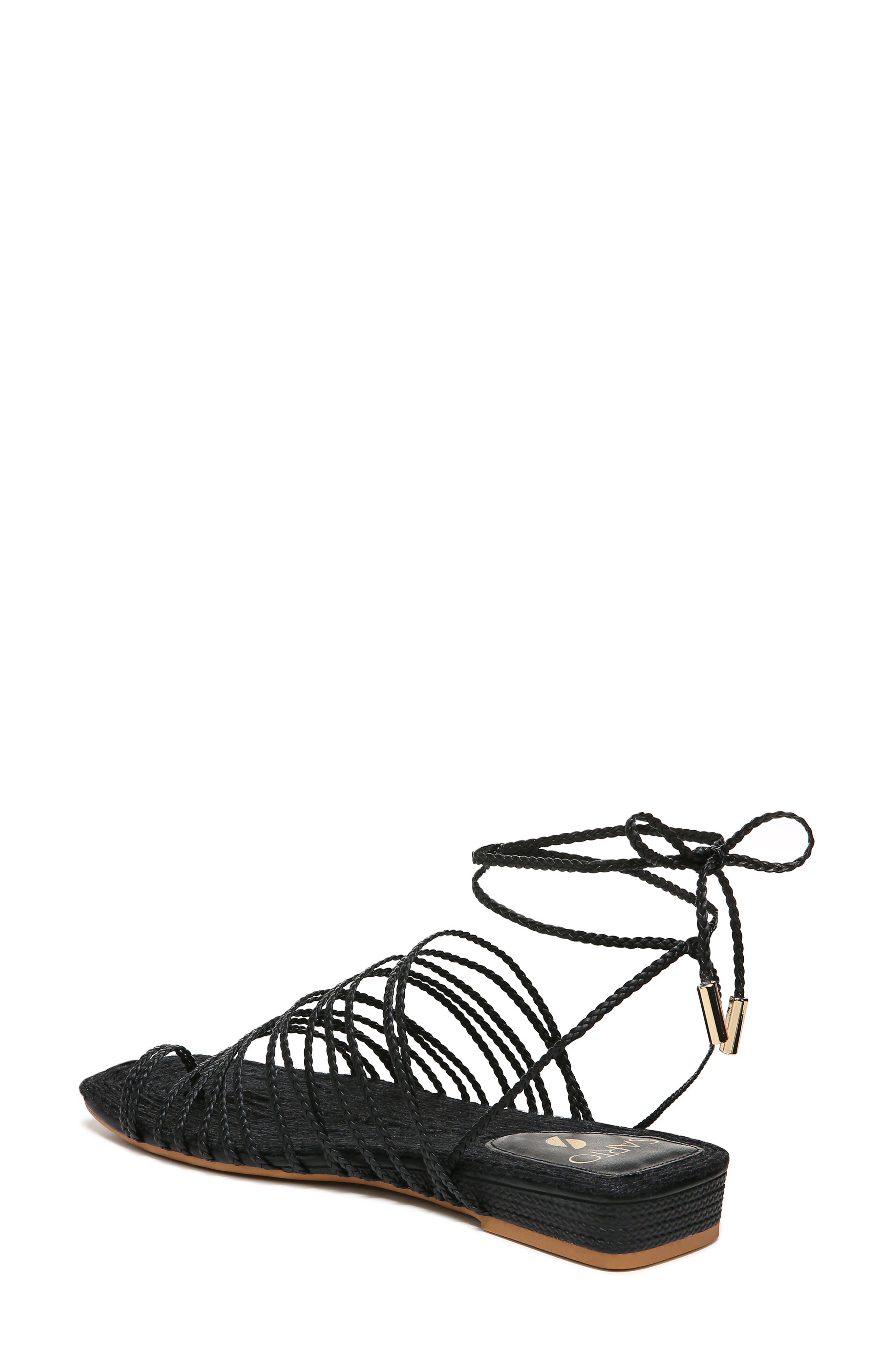 SARTO by Franco Sarto Iona Strappy Lace-Up Sandal, Alternate, color, 