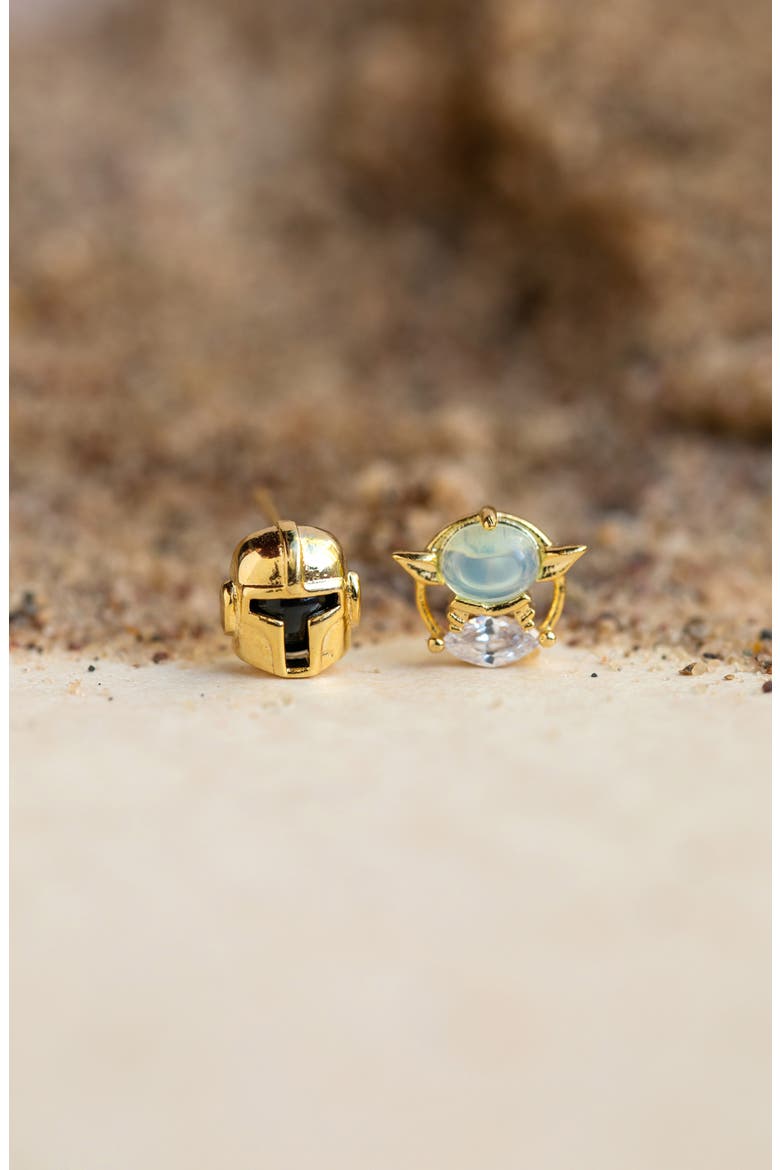 Star Wars™ The Mandalorian Earring Set, Alternate, color, GOLD