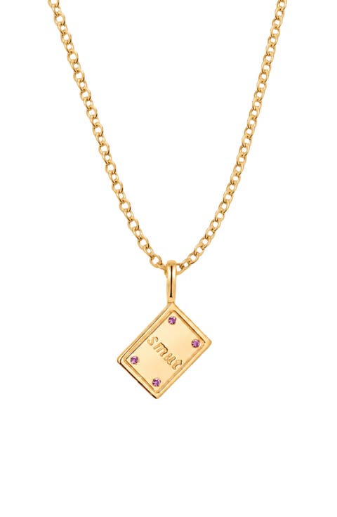 Smut Book Pendant Chain Necklace