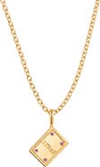 MADE BY MARY Smut Book Pendant Chain Necklace