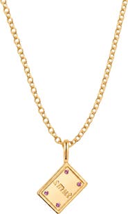 MADE BY MARY Smut Book Pendant Chain Necklace