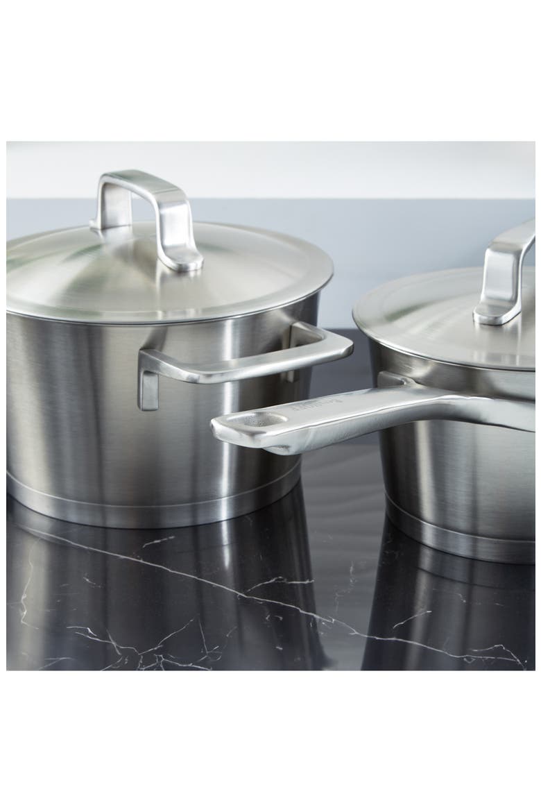 Dina Meta 10-Piece Cookware Set, Alternate, color, SILVER