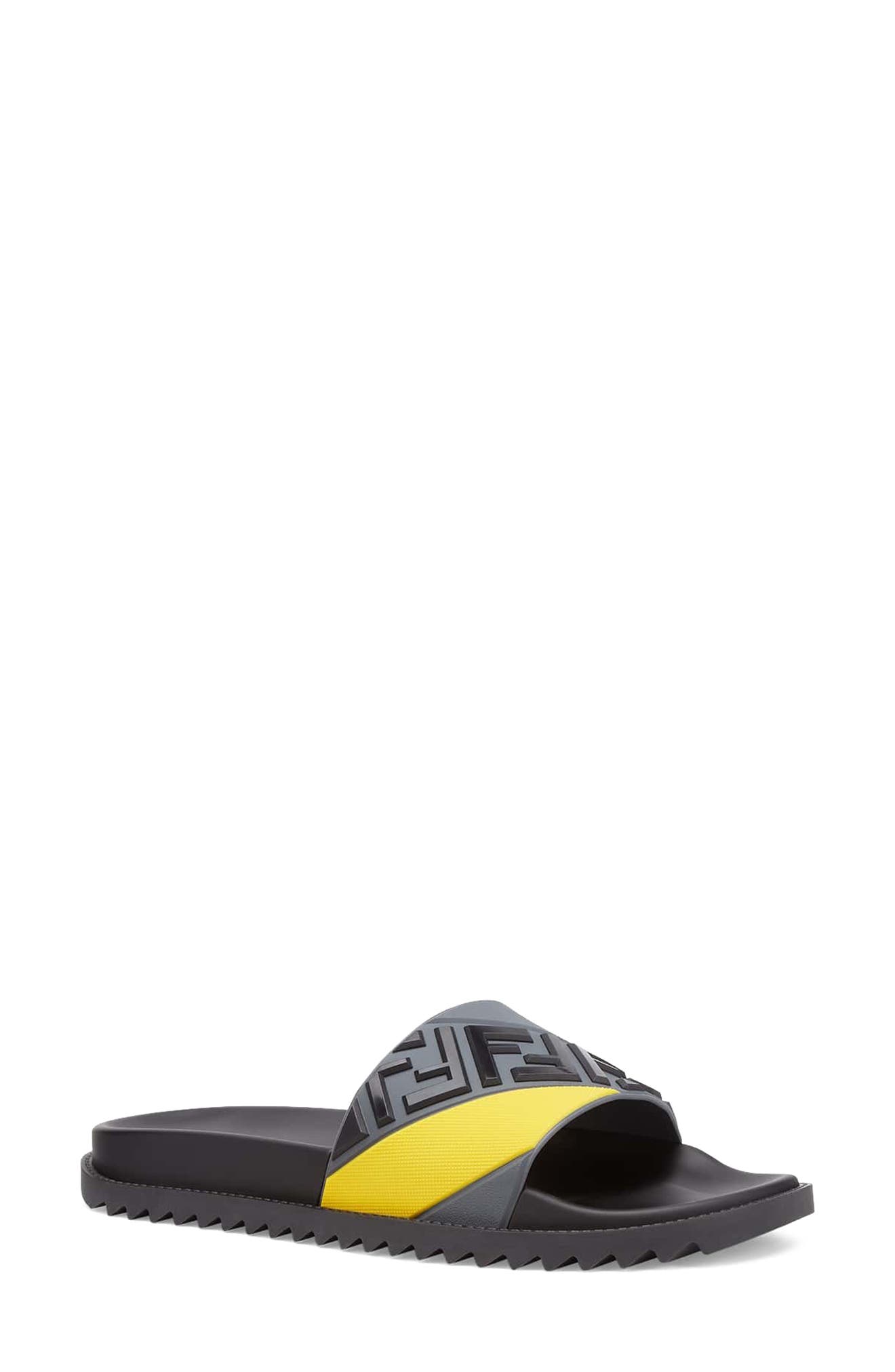 Logo Sport Slide, Main, color, NERO/LEMON