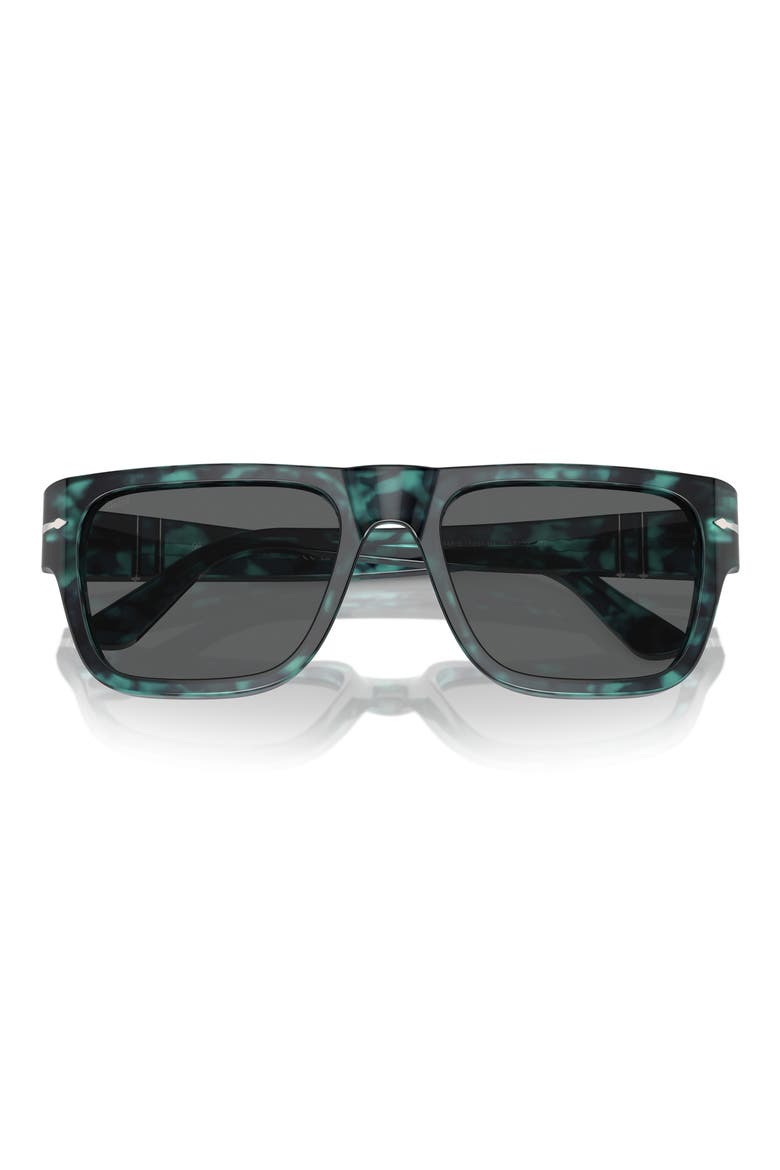 57mm Round Sunglasses, Main, color, BLUE HAVANA