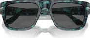 Persol 57mm Round Sunglasses