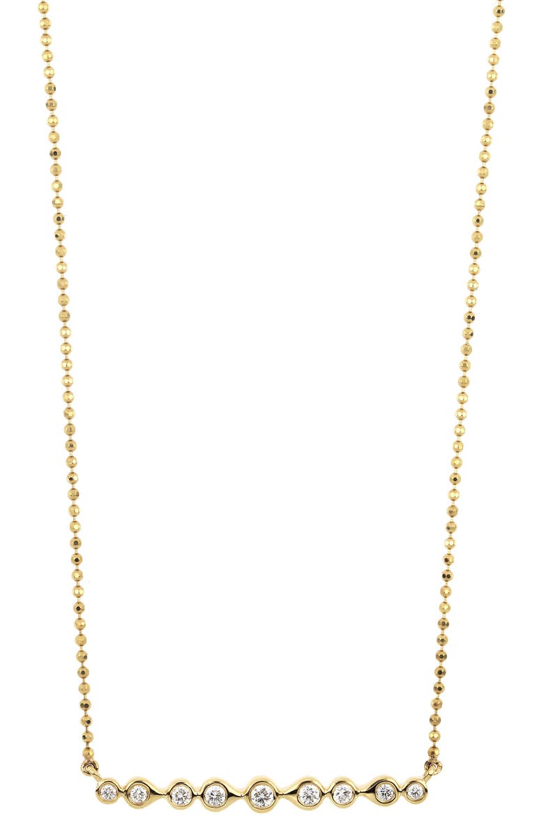 Bony Levy 18K Gold Monaco Diamond Pendant Necklace - 0.17 ct., Main, color, 