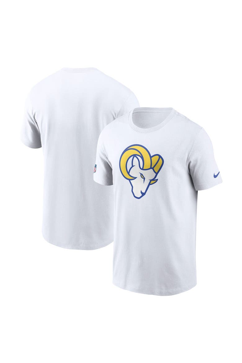 Men's Nike White Los Angeles Rams Fearsome White Sideline Final Sprint Dri-FIT T-Shirt, Alternate, color, White