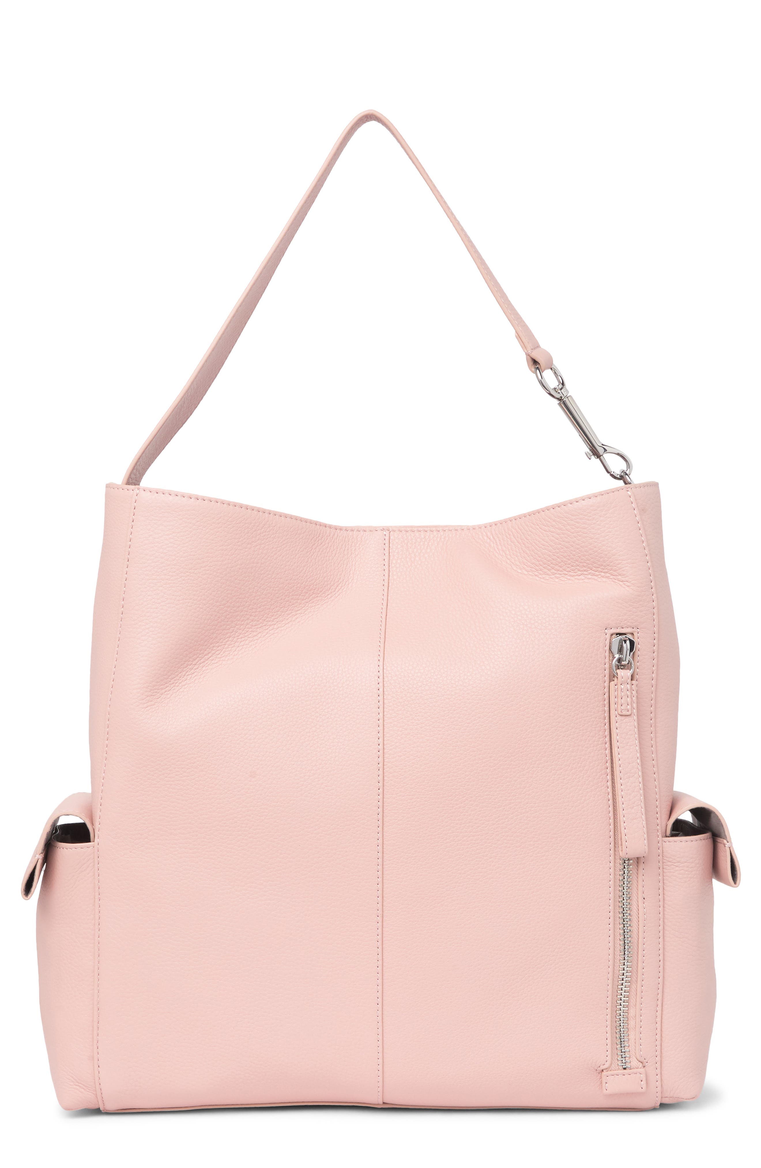 Vince Camuto Garri Leather Shoulder Hobo Bag, Main, color, 