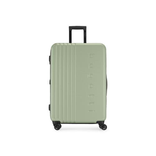 Bugatti The Classic Hardside Check-in Large Luggage With Expansion In Sage Green