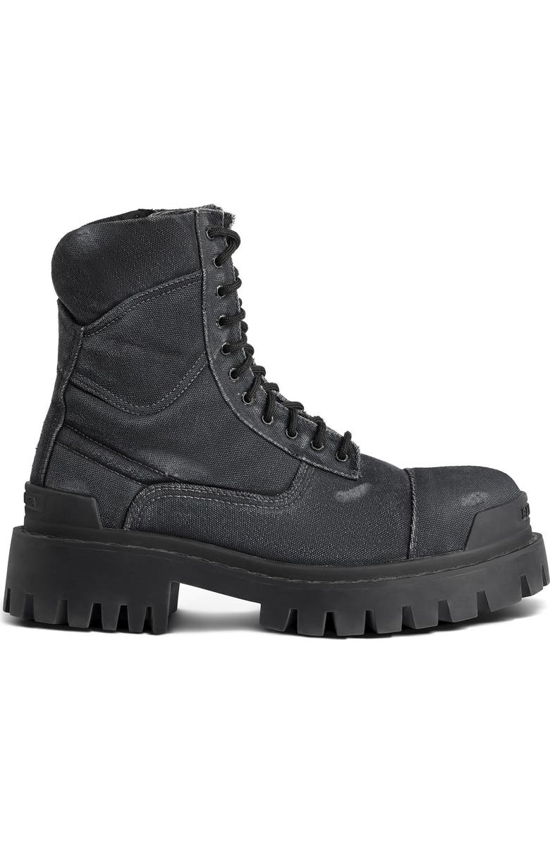Balenciaga Combat Strike Boot, Alternate, color, Black