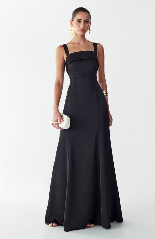 WILLA Norfolk Maxi Dress in Black at Nordstrom, Size 4