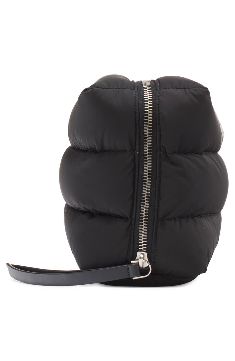 Moncler Caradoc Quilted Nylon Cosmetics Case, Alternate, color, Black