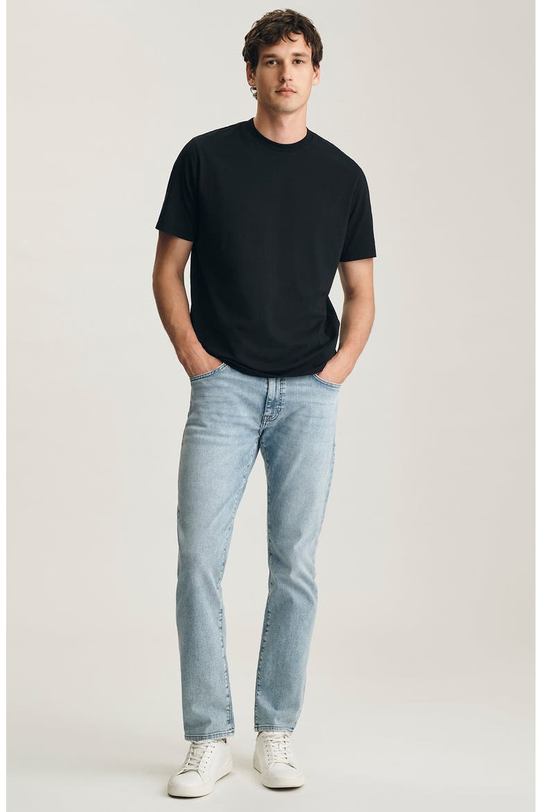 Cotton Crewneck T-Shirt, Alternate, color, BLACK