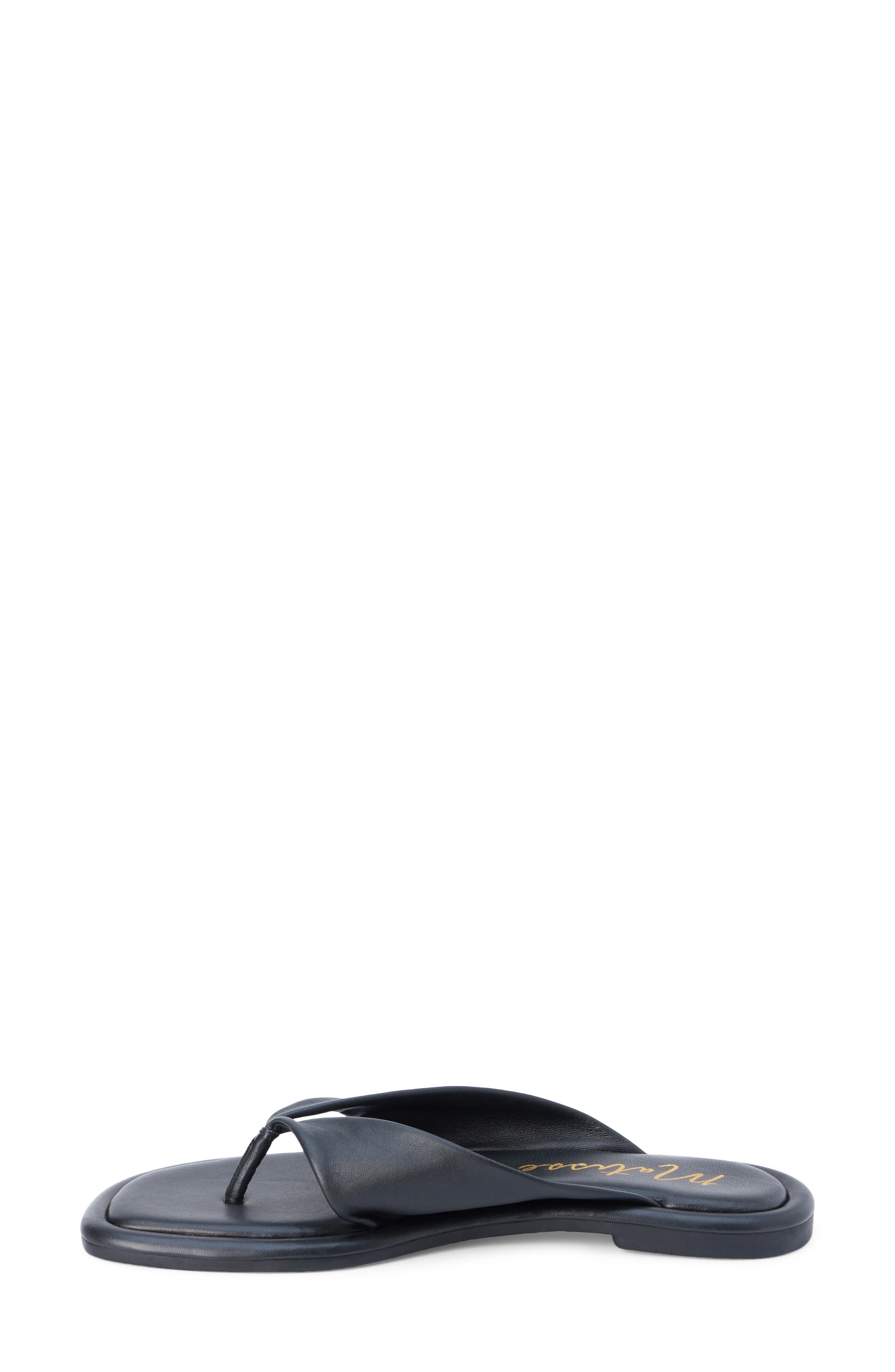 Matisse Mirage Flip Flop, Alternate, color, Black Leather