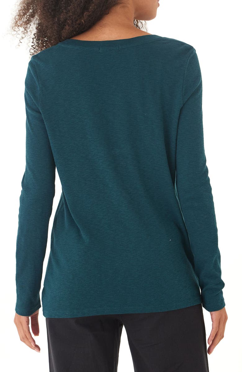 Threads 4 Thought Agatha Texture Slub Long Sleeve T-Shirt, Alternate, color, Serrano