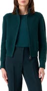 Akris Virgin Wool, Cashmere & Silk Rib Zip Cardigan