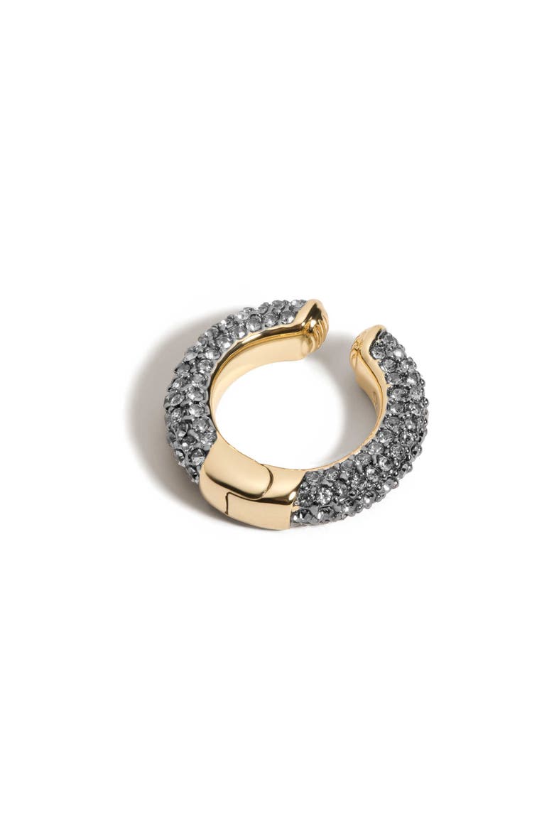 Lili Pavé Hoop Ear Cuff, Main, color, GOLD/ PAVE