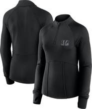 FANATICS Women's Fanatics Black Cincinnati Bengals Elements Raglan Quarter-Zip Jacket