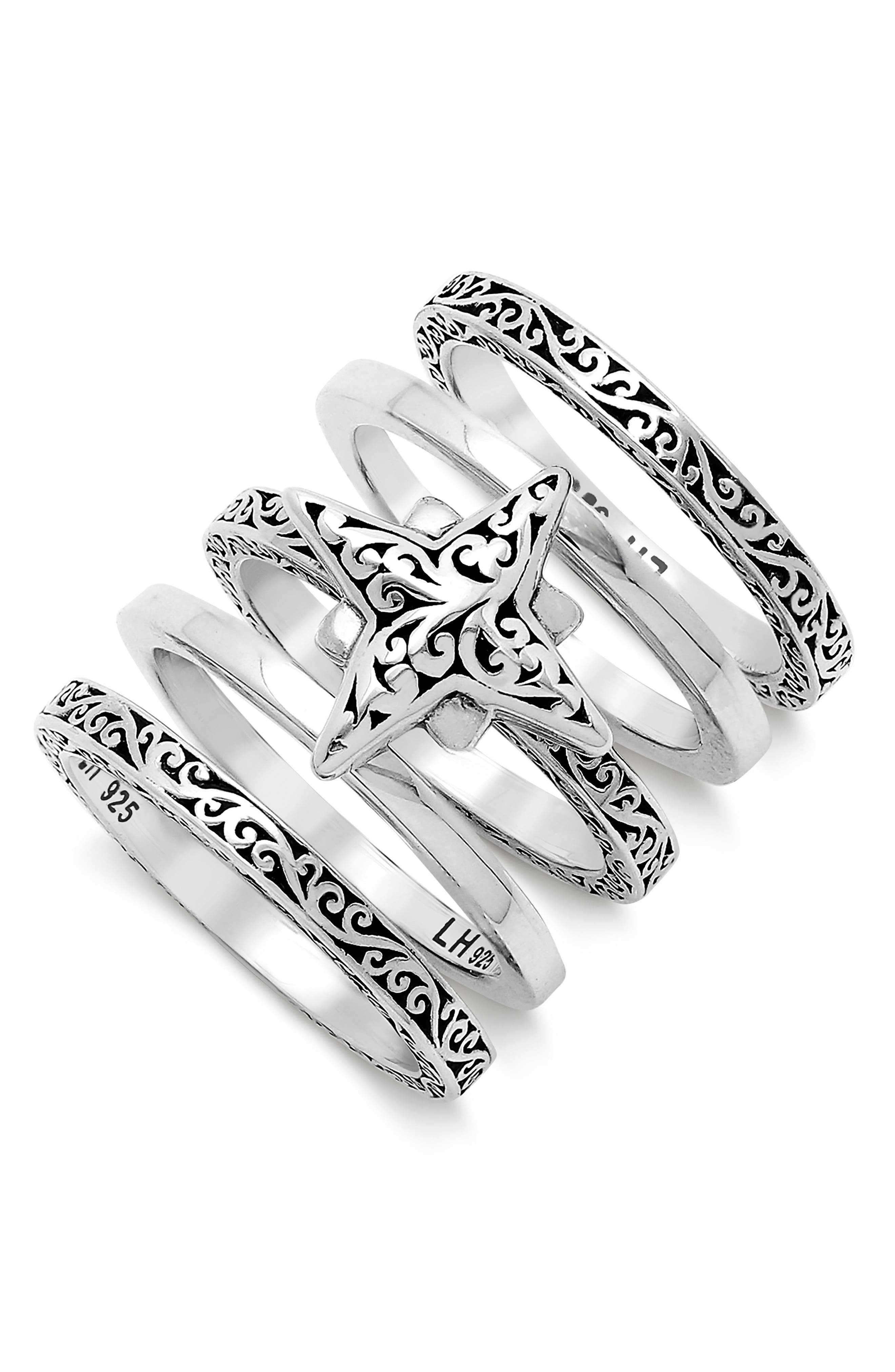 Lois Hill Star Bright Set of 5 Stacking Rings (Women) | Nordstrom