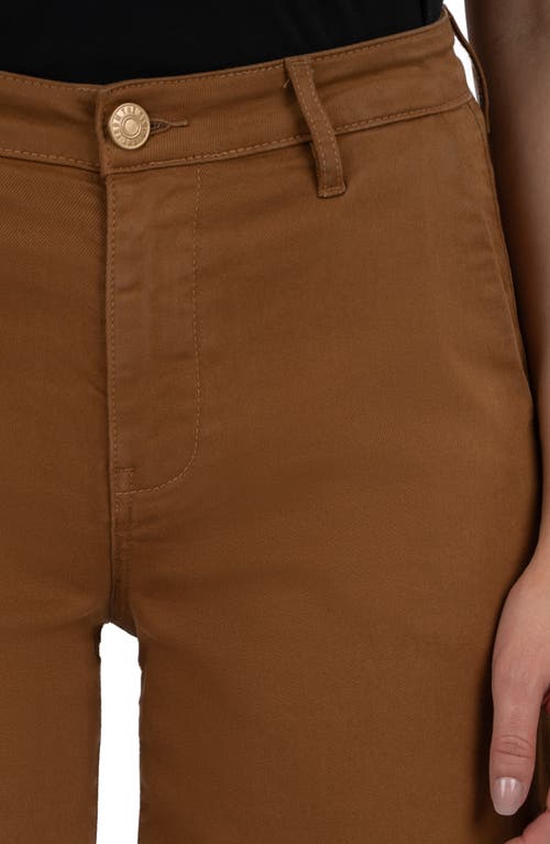Kut From The Kloth Hailey Denim Bermuda Shorts In Brown