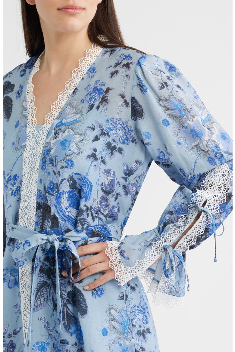 Beli Tie Waist Long Sleeve Dress, Alternate, color, POWDER BLUE MULTI