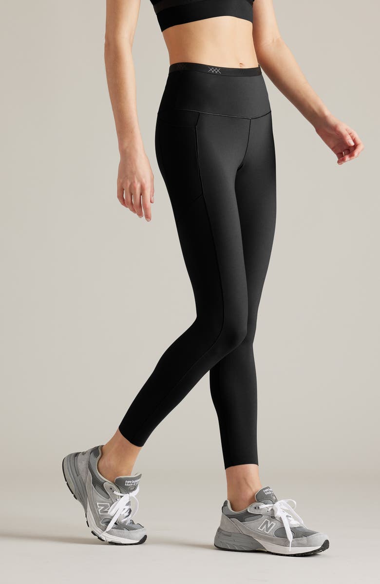 Rhone Banded Hi Form Pocket Ankle Leggings, Alternate, color, Black