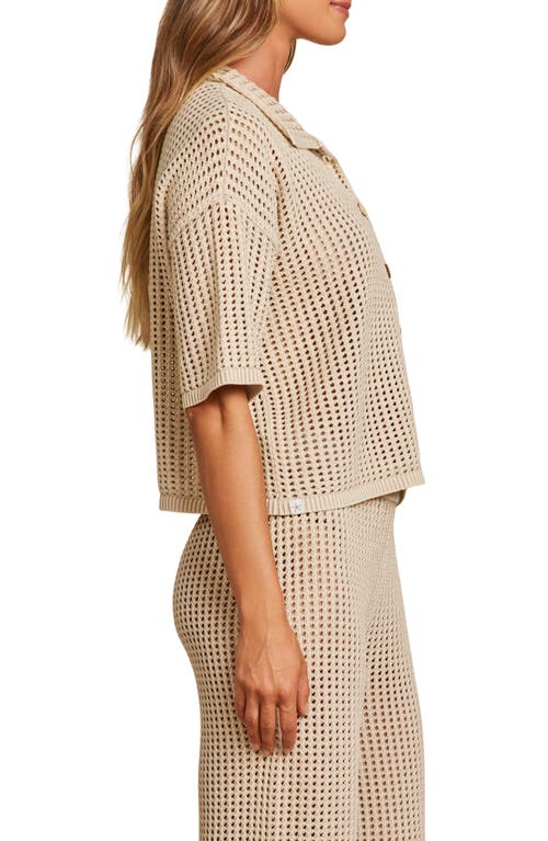 BAREFOOT DREAMS BAREFOOT DREAMS SUN BLEACHED COTTON PAJAMA SHIRT