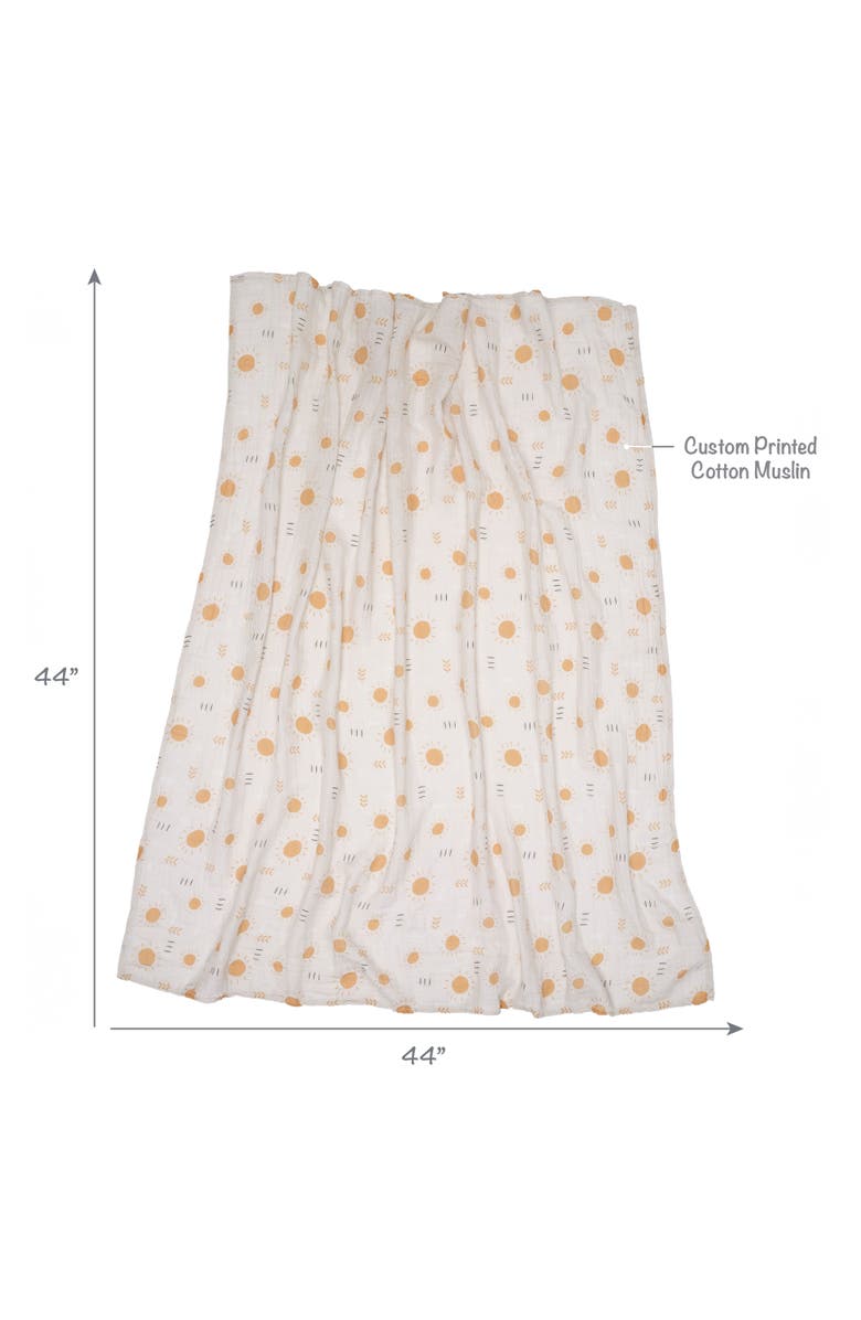 Lambs & Ivy Jungle Adventure 2-Pack Cotton Muslin Newborn Baby Swaddle Blankets, Alternate, color, Multicolor