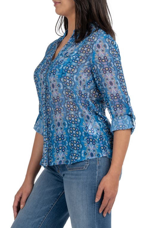KUT FROM THE KLOTH KUT FROM THE KLOTH JASMINE CHIFFON BUTTON-UP SHIRT