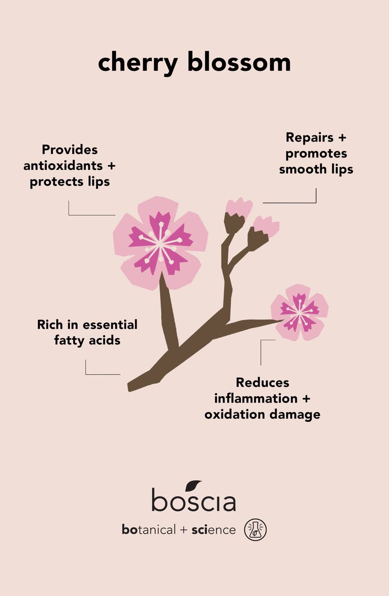 Boscia Cherry Blossom & Bakuchiol Resurfacing Lip Repair, Alternate, color, 