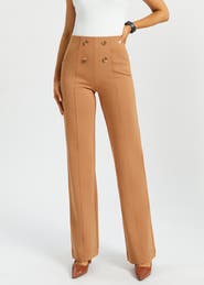 Betabrand Atlantic DPYP Dress Pant Yoga Pants Wide Leg