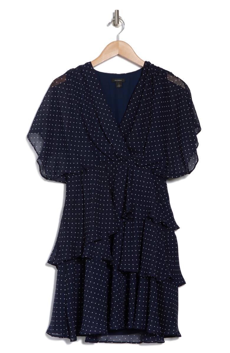 knee length dresses for ladies Pleated dolman sleeve dress main image 1