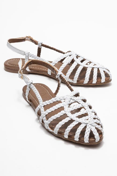 Prologue Shoes Claudia Slingback Sandal In White