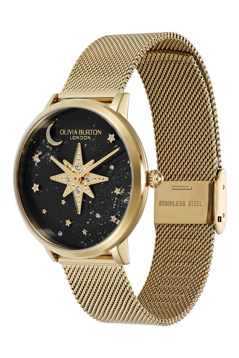 Celestial Nova Bracelet Watch, 35mm, Alternate, color, GOLD/ BLACK