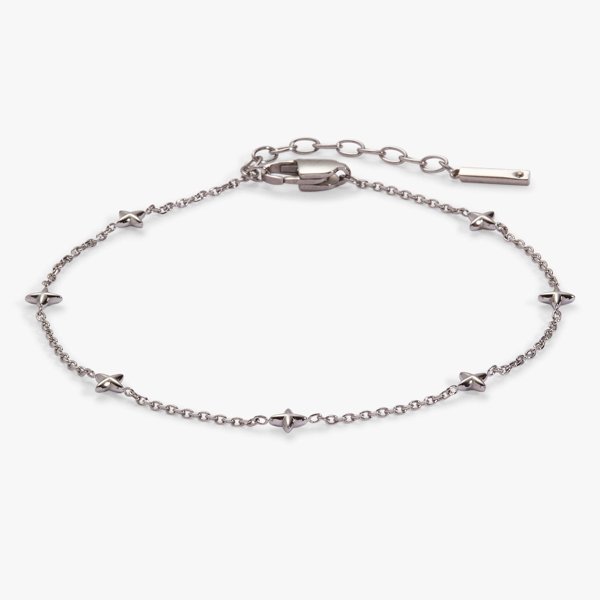 Alex and Ani Star Chain Anklet in Silver 