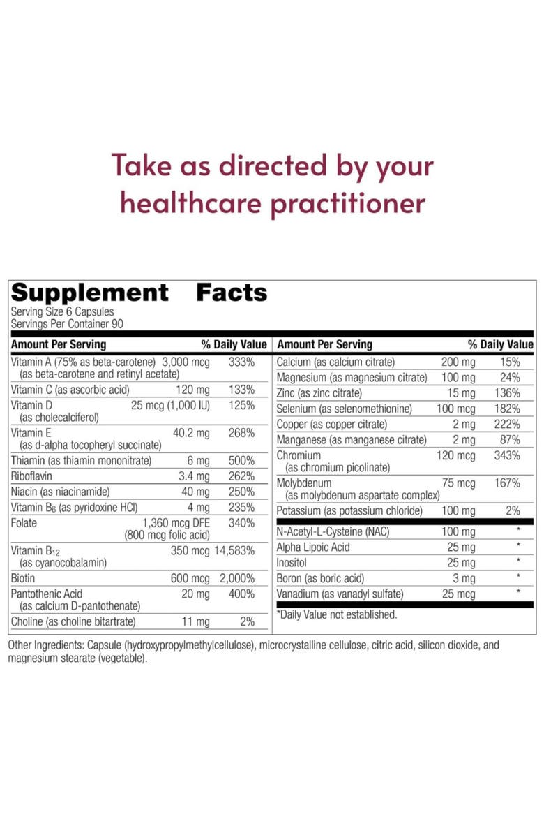 Multi Formula High Potency Daily Multivitamin Without Iron 540 Capsules, Alternate, color, None