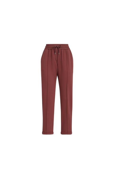 Track trousers with monili