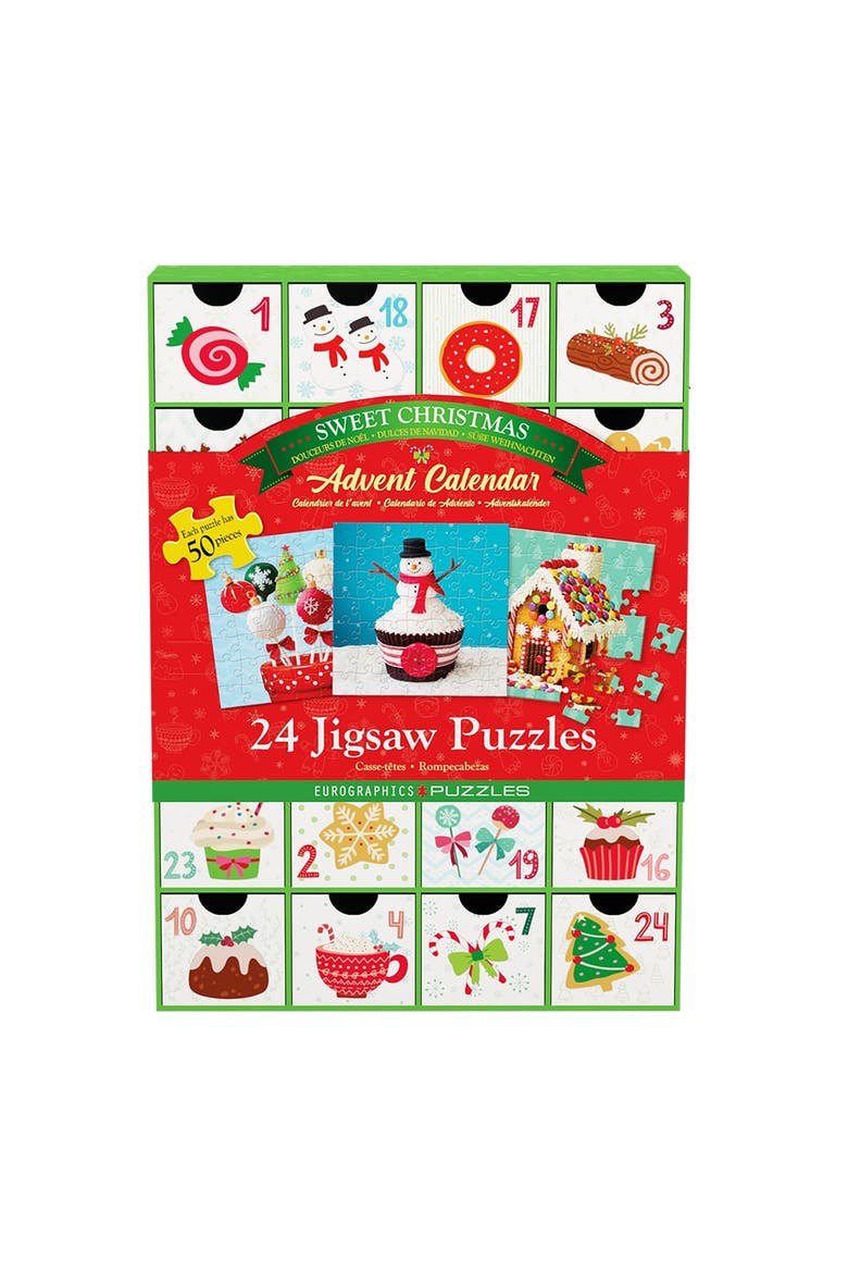 Puzzle Advent Calendar Sweet Christmas, Main, color, Multicolored